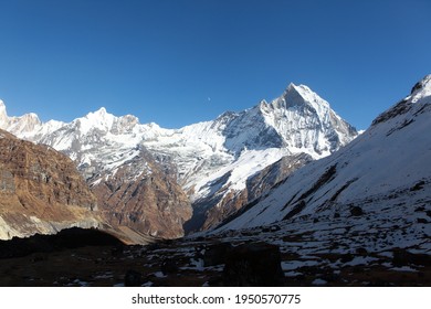 Annapurna Range Landscape Viewed, Gandaki Zone, Nepal