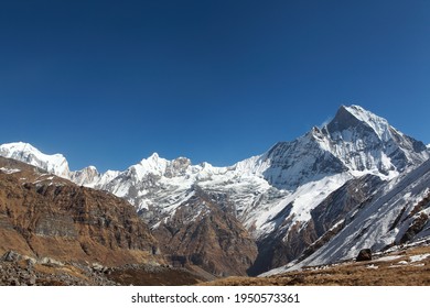 Annapurna Range Landscape Viewed, Gandaki Zone, Nepal