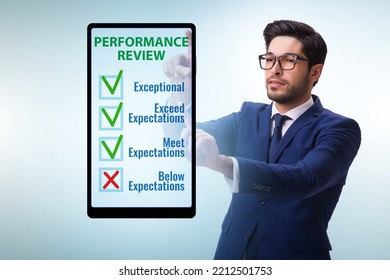 Annual Performance Review Concept With Businessman