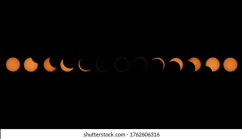 Annular Solar Eclipse Viewed From Kurukshetra, India On 21 June 2020.