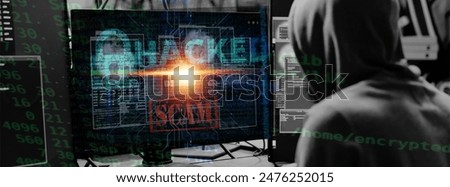 Anonymous Hacker at Work: Capturing the Essence of Cyber Espionage, Malware, and Data Breaches in a High-Tech Environment, Emphasizing the Importance of Cyber Defense and Online Security