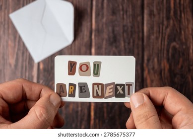   Anonymous Warning Message In Hands