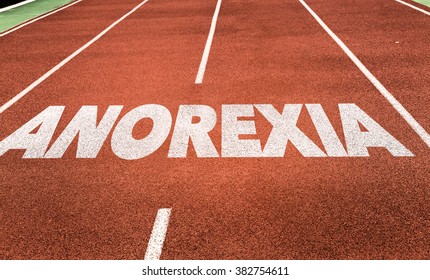 Anorexia Written On Running Track