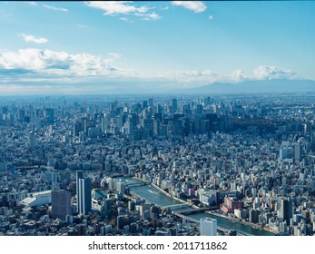 Another Aerial View Of Tokyo From Tokyo Tower.