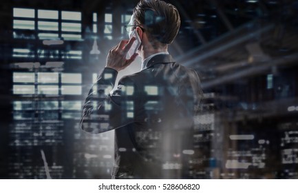 Another late night in office . Mixed media - Shutterstock ID 528606820