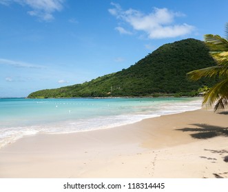 Anse Marcel Beach And Boats On French Side Of St Martin Sint Maarten Caribbean