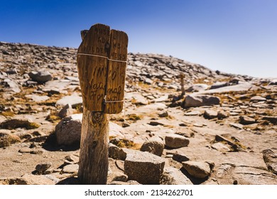 Ansel Adams Wilderness Sign On A Hiking Trail