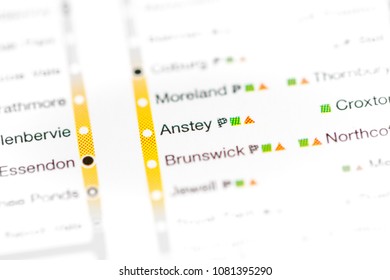 Anstey Station. Melbourne Metro Map. On A Map. 