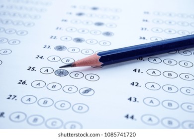 Answer Sheets Pencil Drawing Fill Select Stock Photo 1085741720 ...