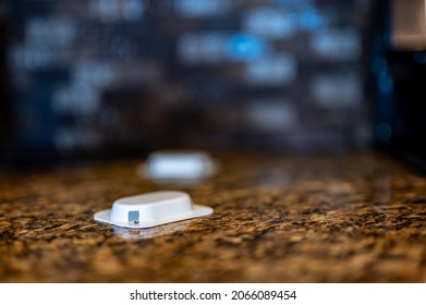 Ant Trap Poison Bate On A Granite Kitchen Countertop