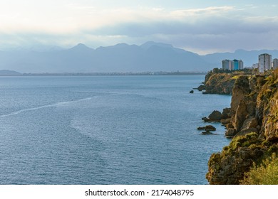 Antalya Sea And Mountain Views, Sea In Turkey Antalya