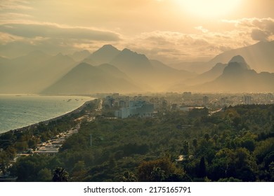 Antalya Sea And Mountain Views, Sea In Turkey Antalya City