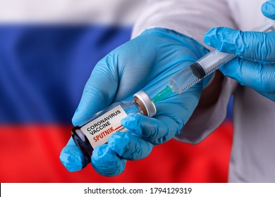 Antalya, TURKEY - August 11, 2020. The Covid-19 Coronavirus Vaccine Produced In Russia Named Sputnik. 