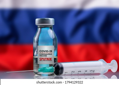 Antalya, TURKEY - August 11, 2020. The Covid-19 Coronavirus Vaccine Produced In Russia Named Sputnik. 