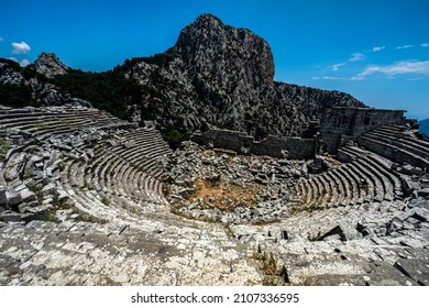 Antalya, Turkey January 14, 2022: Termessos Ancient City Integrated With Nature