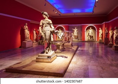 ANTALYA, TURKEY - SEPTEMBER 14, 2014: Antalya Archeological Museum is one of Turkey's largest museums located in Antalya city in Turkey