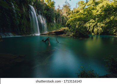 Antalya Kurşunlu Waterfall Long Exposure Photo