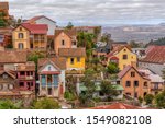 Antananarivo cityscape, Tana, capital of Madagascar, french name Tananarive and short name Tana, Poor capital and largest city in Madagascar