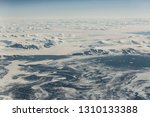 Antarctic coastline as seen from the air