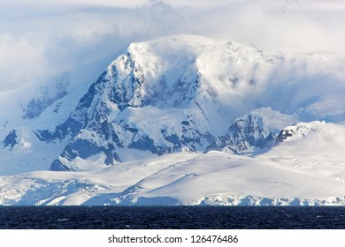 Antarctic Panorama, West Coast Of The Antarctic Peninsula, Antarctica