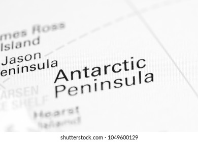 Antarctic Peninsula. Antarctica On A Map