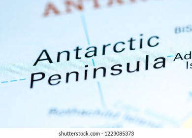 Antarctic Peninsula. Antarctica On A Map