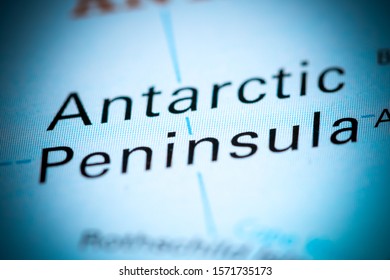 Antarctic Peninsula. Antarctica On A Map