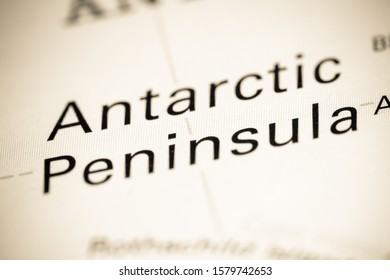 Antarctic Peninsula. Antarctica On A Map