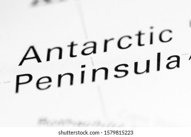 Antarctic Peninsula. Antarctica On A Map