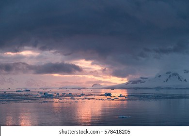 The Antarctic Peninsula in twilight. - Powered by Shutterstock