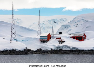 Antarctica. 12.06.05. Melchior Base, An Argentine Scientific Research Station On One Of The Small Islands Of The Melchior Group In Dallmann Bay In The Palmer Archipelago, Antarctica