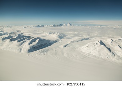 Antarctica Landscape From Above.