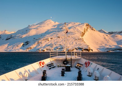 Antarctica Mountain From Cruise Ship, Expedition To Antarctica