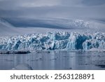 Antarctica view. Seascape and landscape of Antarctica. Glaciers and Southern Ocean.