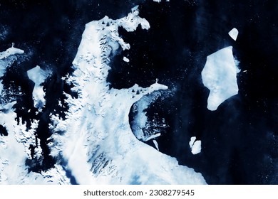 Antarctica, view from space. Elements of this image furnishing NASA. High quality photo - Powered by Shutterstock