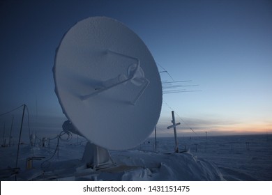 Antartica Vostok Station Winter Time