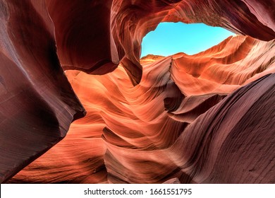 antelope canyon in Arizona near page - background travel concept