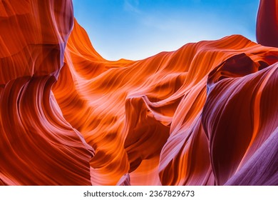 Antelope Canyon is a mesmerizing natural wonder, renowned worldwide for its flowing red rock formations, making it one of the most sought-after destinations for nature enthusiasts across - Powered by Shutterstock