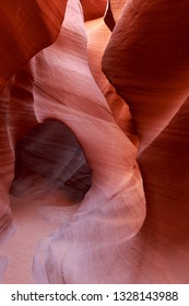 Antelope Canyon Perspective, Sand Walking Path Across Rock Formation. Beautiful.