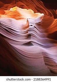 Antelope canyon red rock texture wave