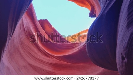 antelope canyon view in the morning