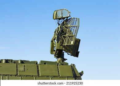 Antenna For Air Defense Complex, Made Of Phased Array Technology, On A Rotating Platform