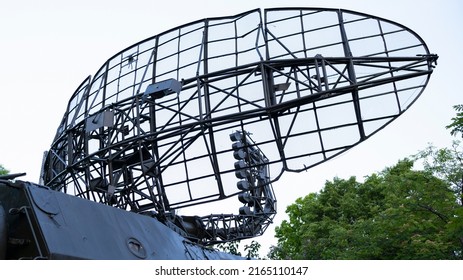 The Antenna Of A Mobile Radar Station. Electronic Warfare System.