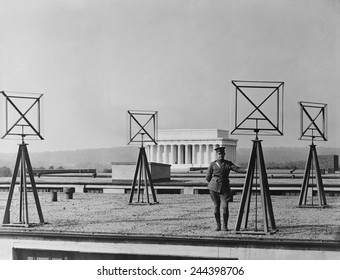 Antennas On The Roof Of The U.S. Army Radio Station In Washington D.C. 1924.