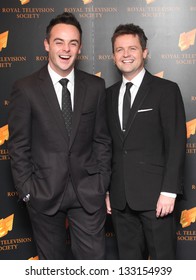 Anthony McPartlin and Declan Donnelly (Ant and Dec) arriving for the RTS Awards 2013, at The Grosvenor House Hotel, London. 19/03/2013 Picture by: Alexandra Glen