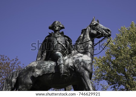 Anthony Wayne statue close up at Valley Forge National Historical Park by Henry K. Bush-Brown