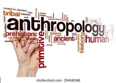 Anthropology Concept Word Cloud Background