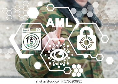 Anti Money Laundering AML Military Crime Secret Security Concept. Сorruption and Bribery Army Soldiers Protection. - Powered by Shutterstock