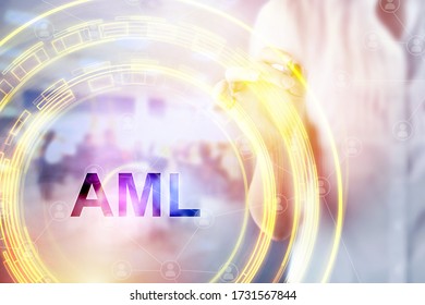 Anti Money Laundering Concept Image Of Business Acronym AML (Anti Money Laundering)