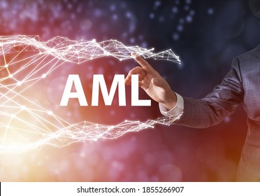 Anti Money Laundering Concept image of Business Acronym AML (Anti Money Laundering)